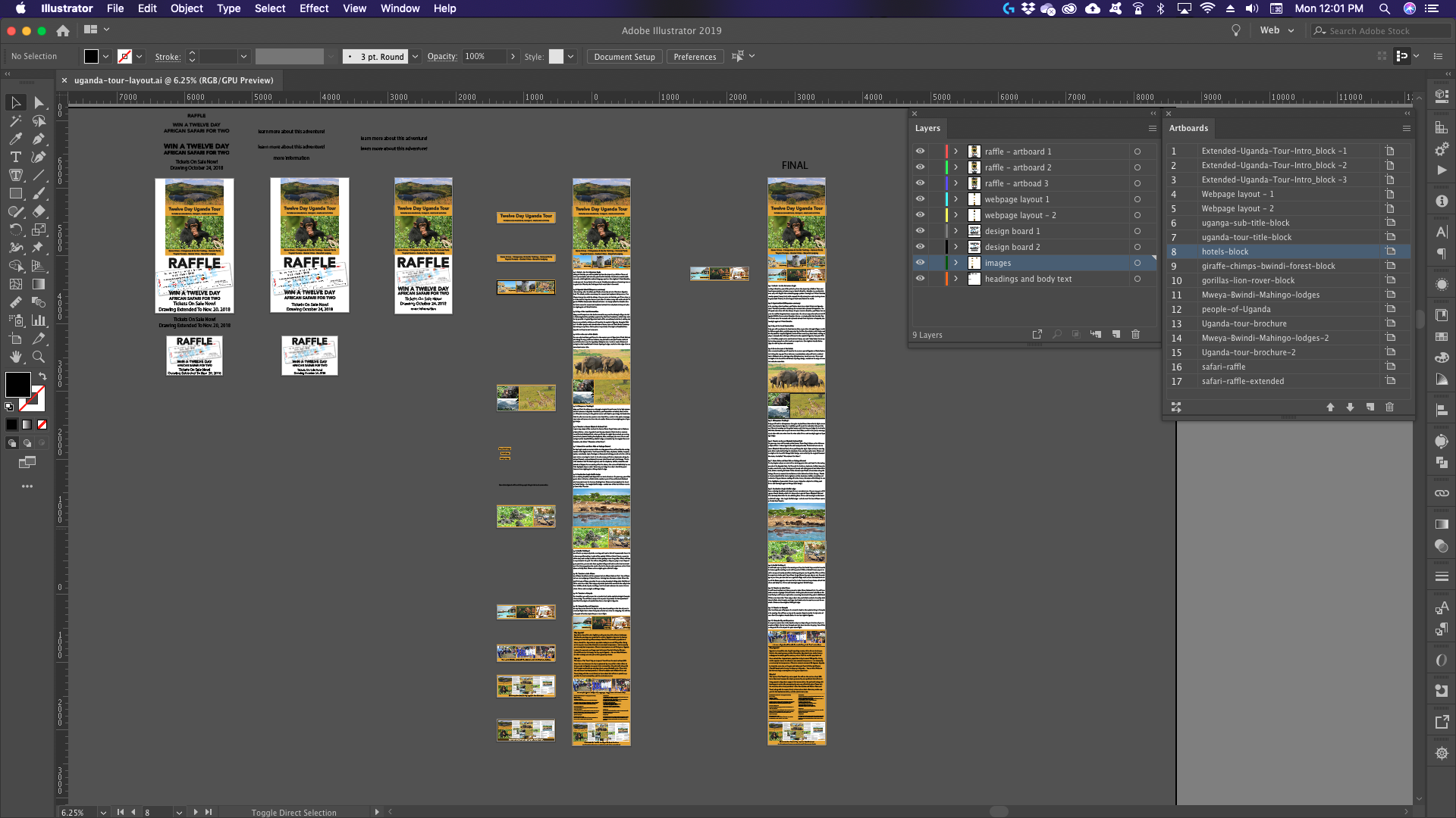 Adobe Illustrator Web Page Layout File